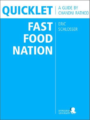 cover image of Quicklet on Eric Schlosser's Fast Food Nation